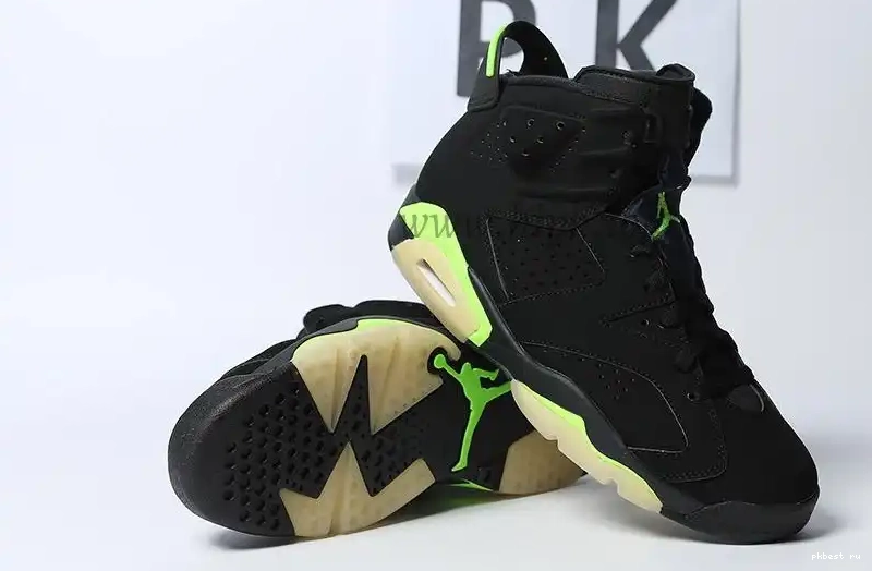 READY Electric PK Green Retro Jordan SHIP MATERIALS TO GOD RETAIL 6 0523